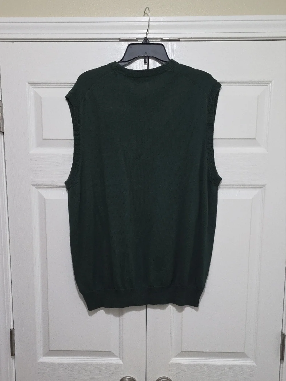 Chaps Dark Green V-Neck Knit Sweater Vest